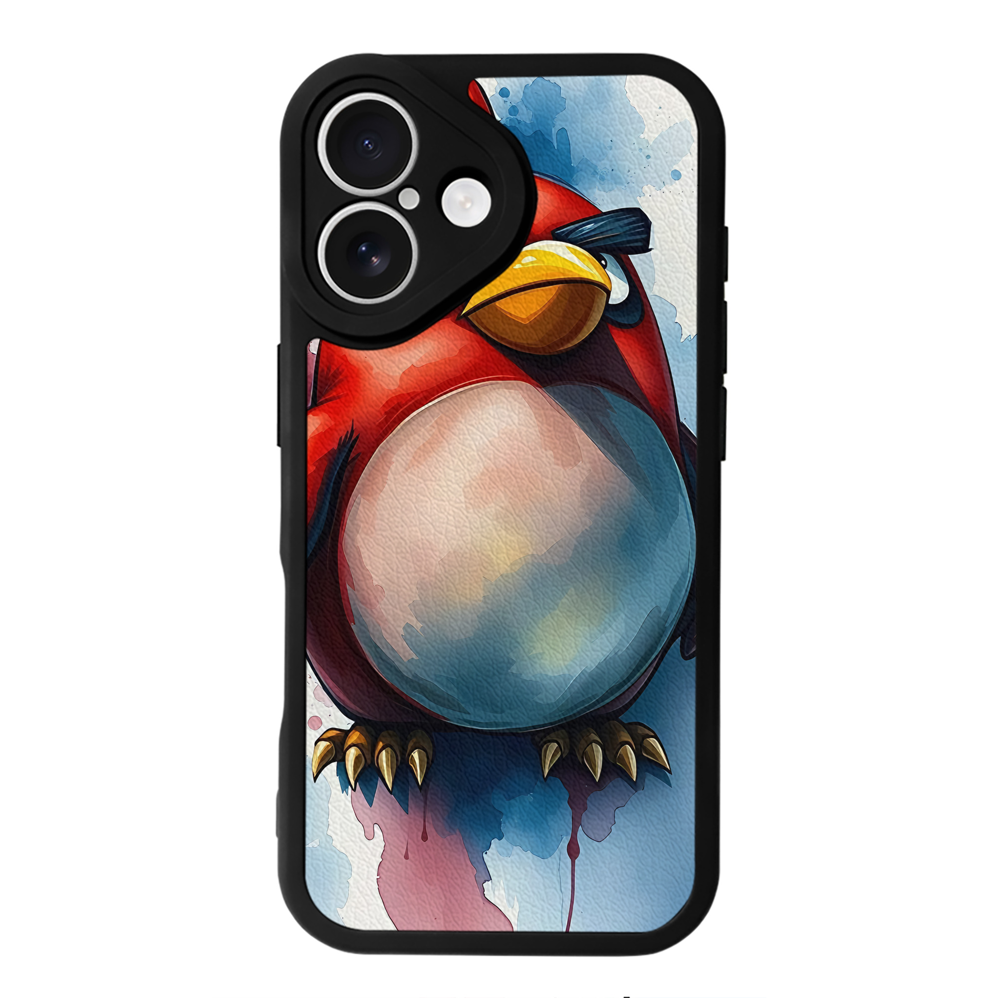 （画像用） Angry Birds アングリーバード 【iPhone 16シリーズ対応】シリコンスマホケース（レザー調） 材質：シリコン